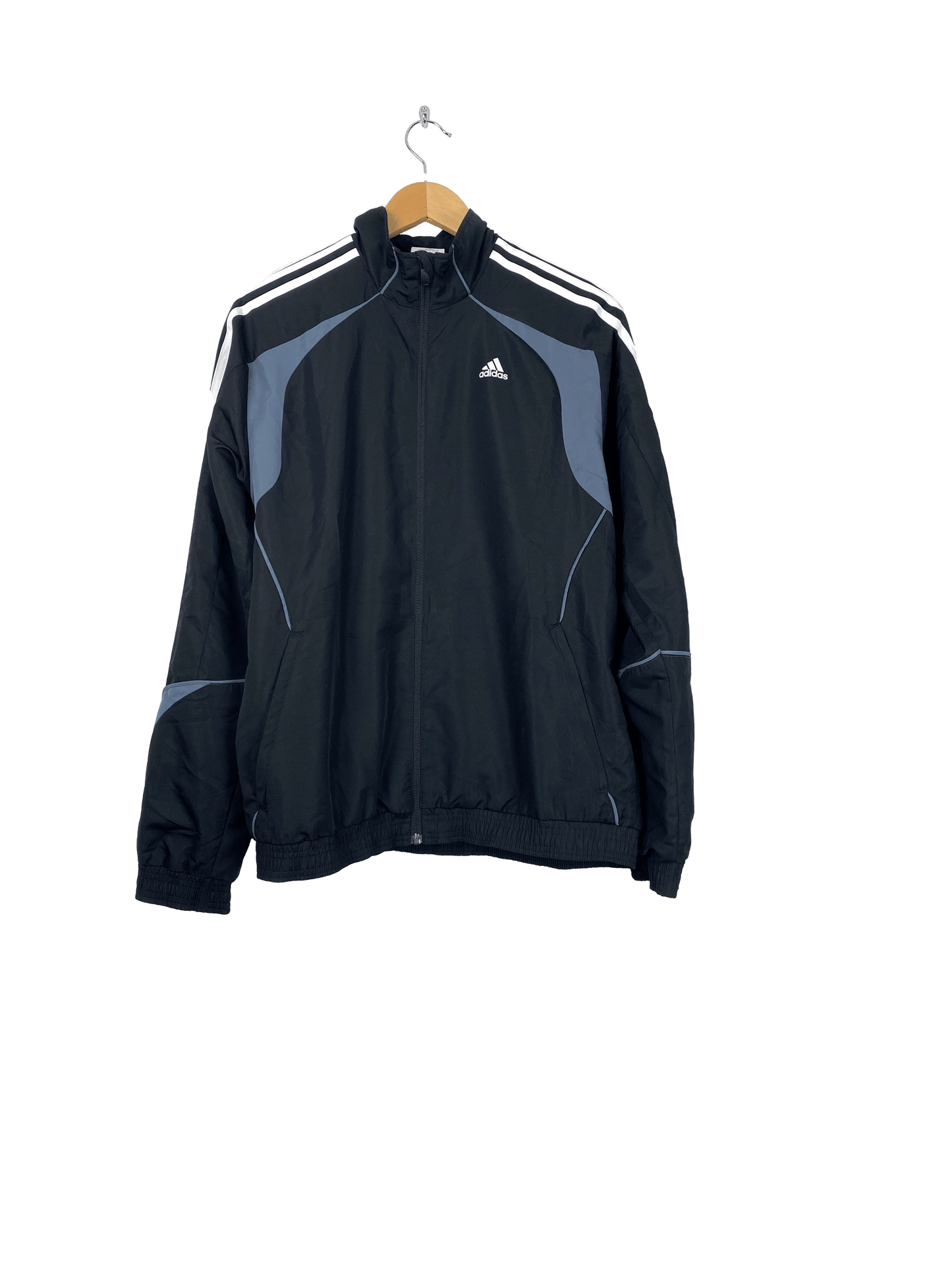 Adidas trainingsjasje zwart grijs - vintageskipakkennl