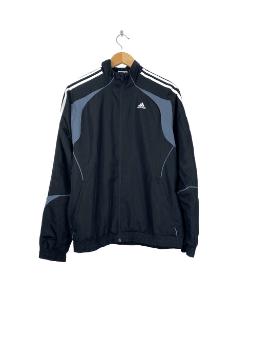 Adidas trainingsjasje zwart grijs - vintageskipakkennl