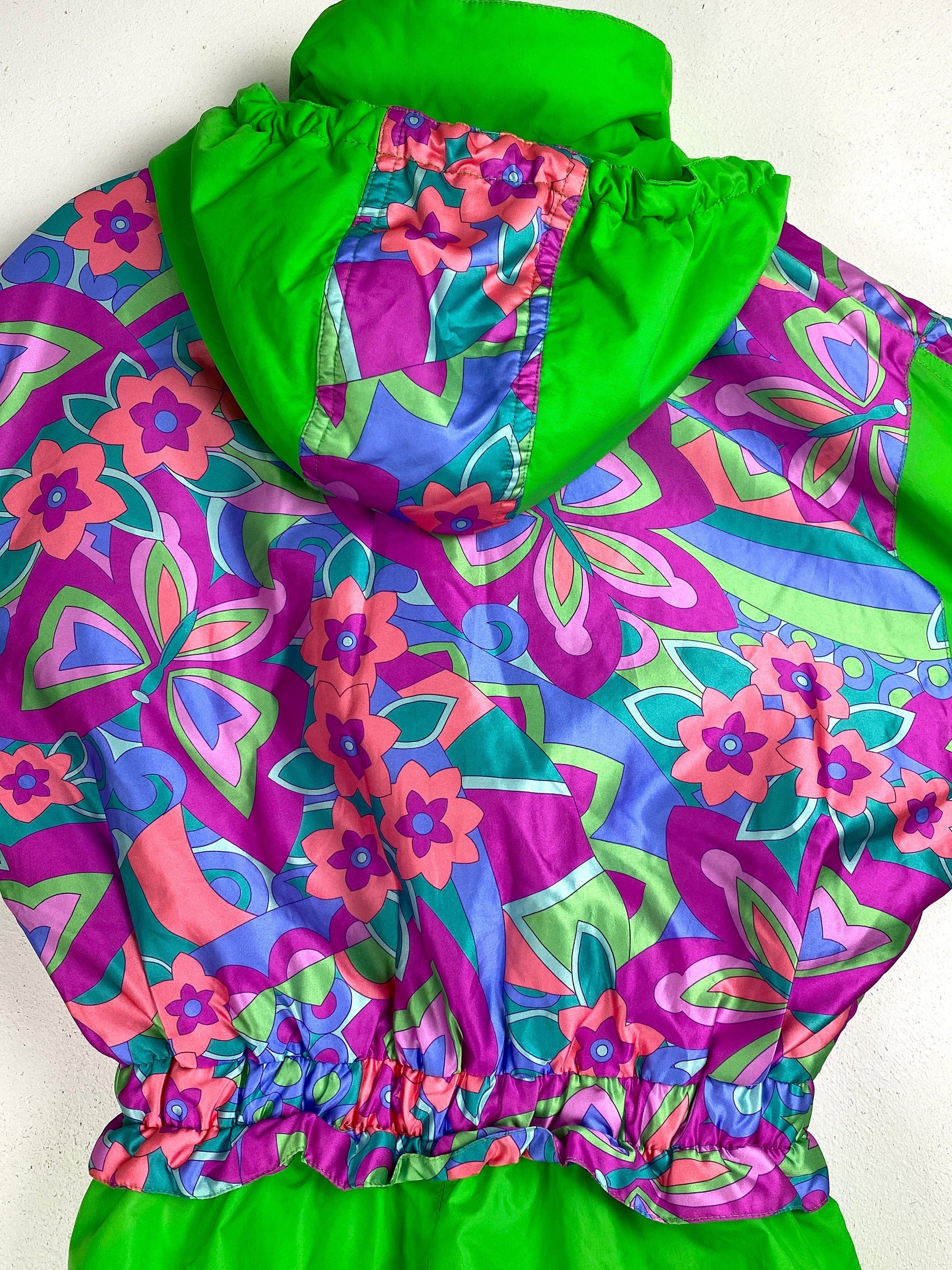 Biting retro 80's skipak flowerpower - vintageskipakkennl