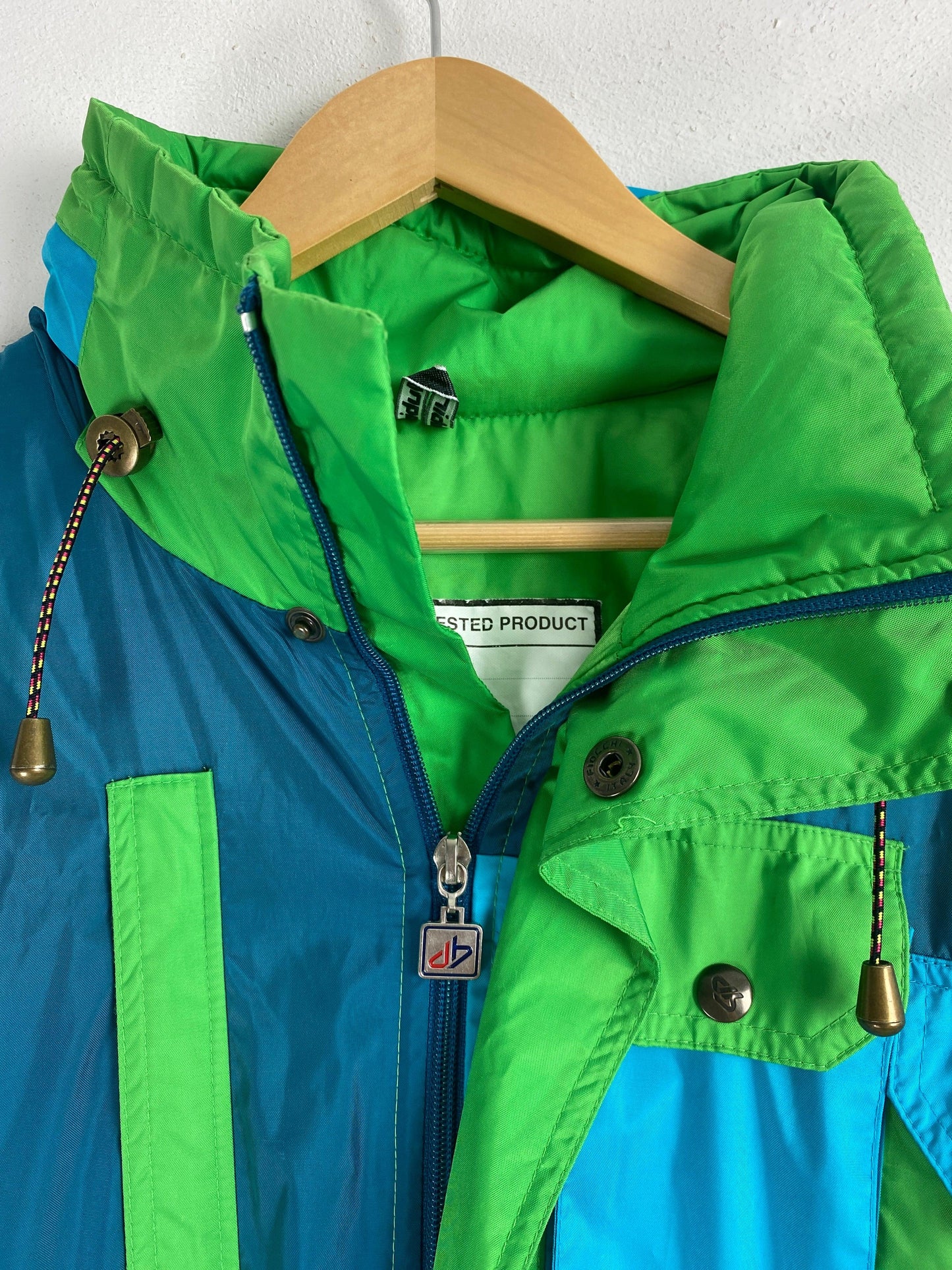 Dubin skipak blauw groen - vintageskipakkennl