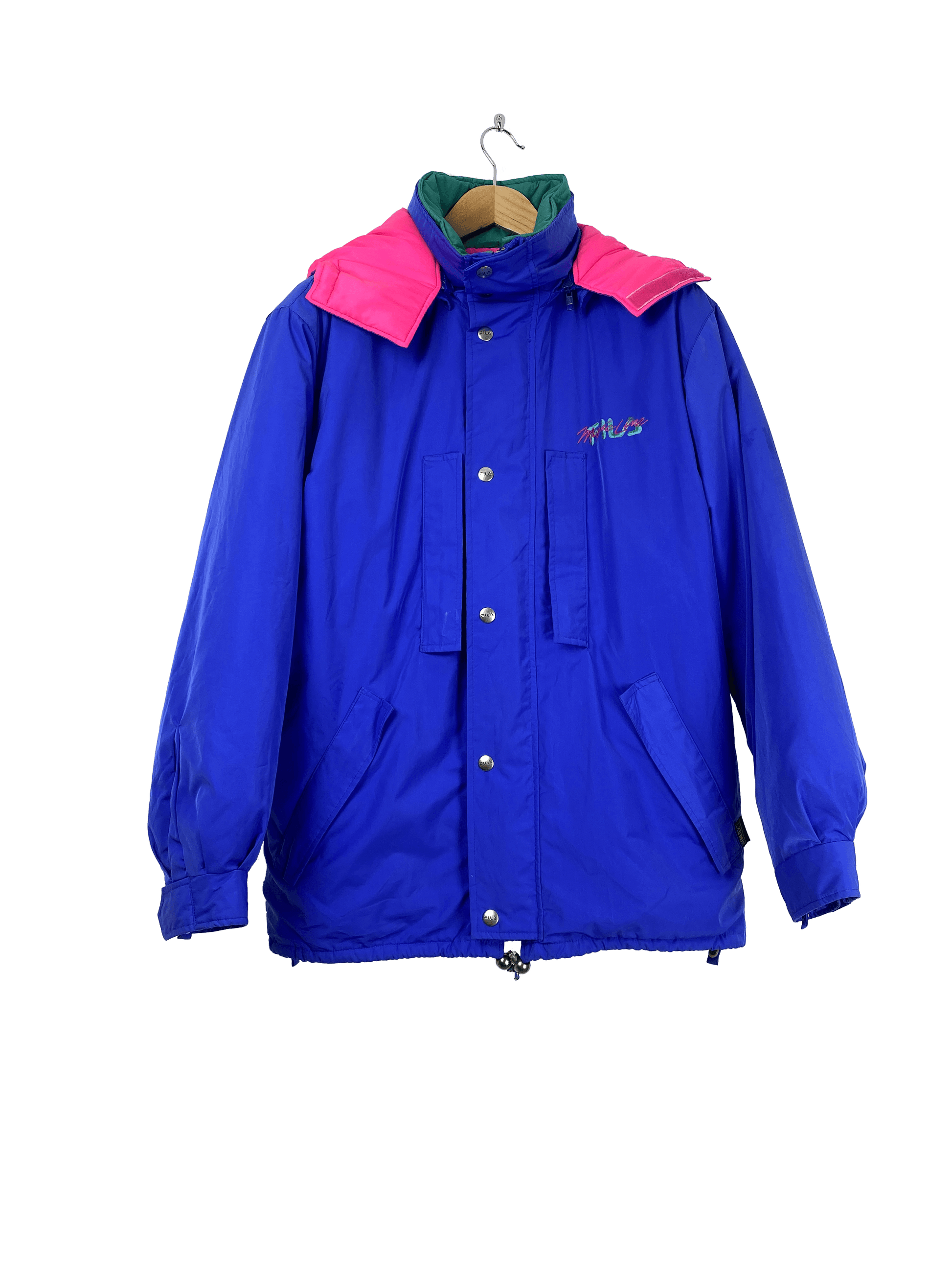 FILA Magic Line 90's winterjas blauw - vintageskipakkennl