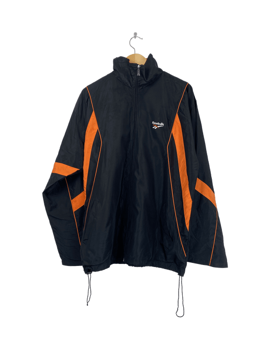 Reebok trainingsjasje zwart oranje - vintageskipakkennl