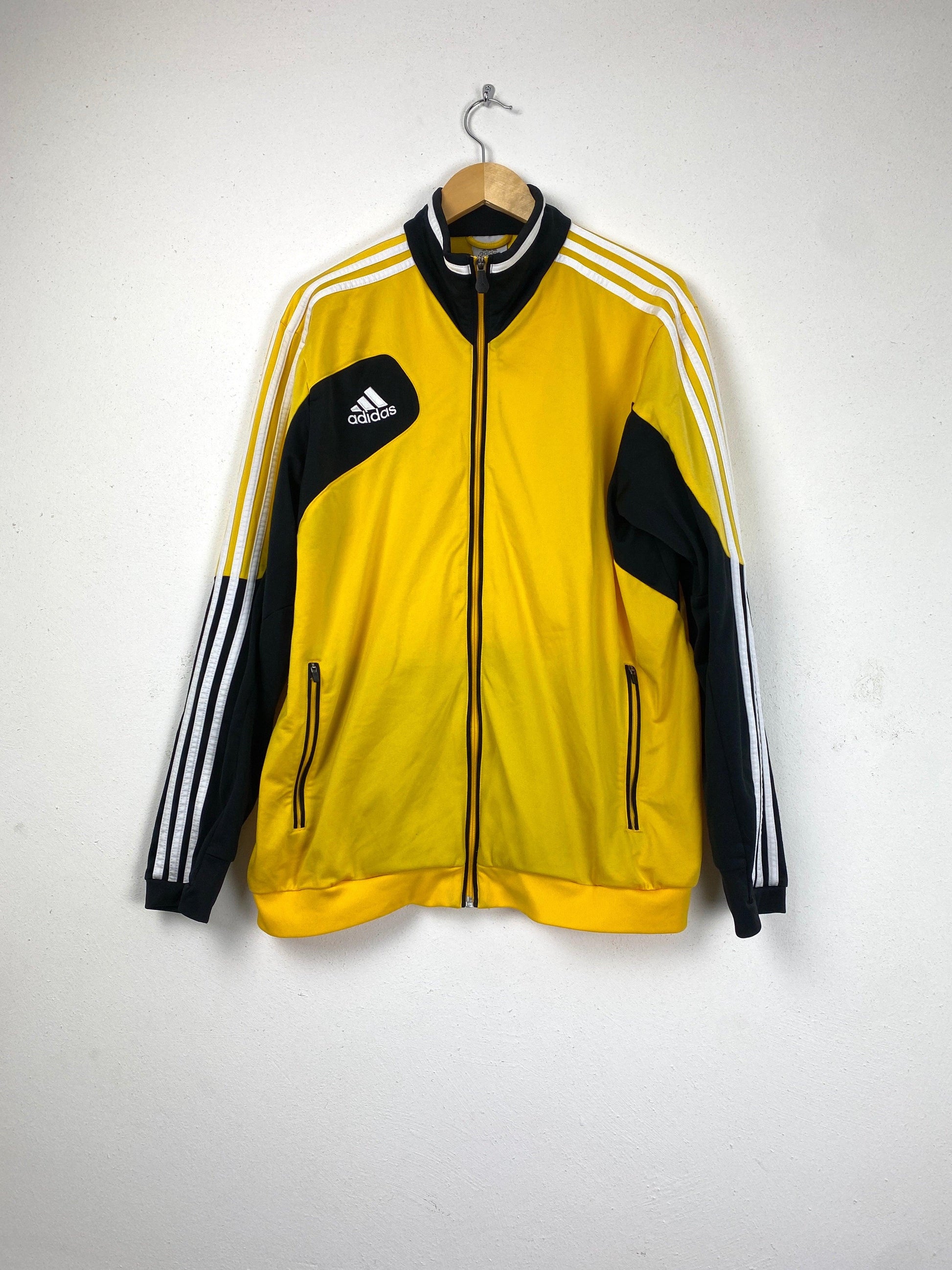 Adidas trainingsjasje geel - vintageskipakkennl