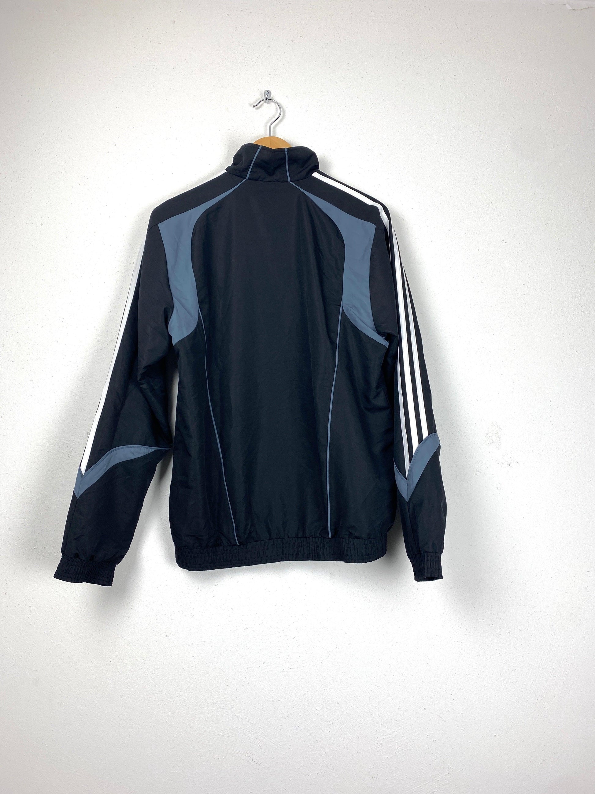 Adidas trainingsjasje zwart grijs - vintageskipakkennl