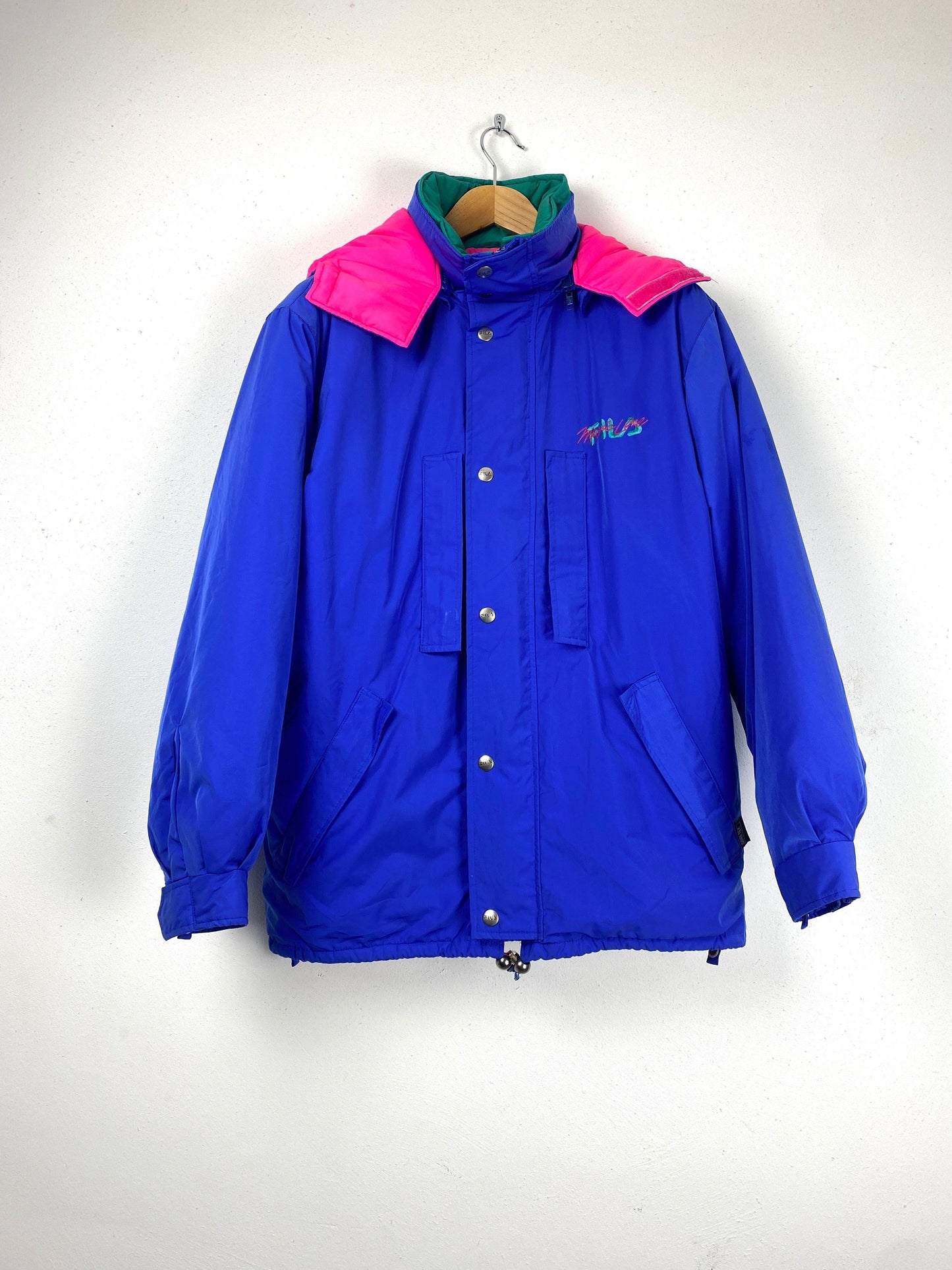 FILA Magic Line 90's winterjas blauw - vintageskipakkennl