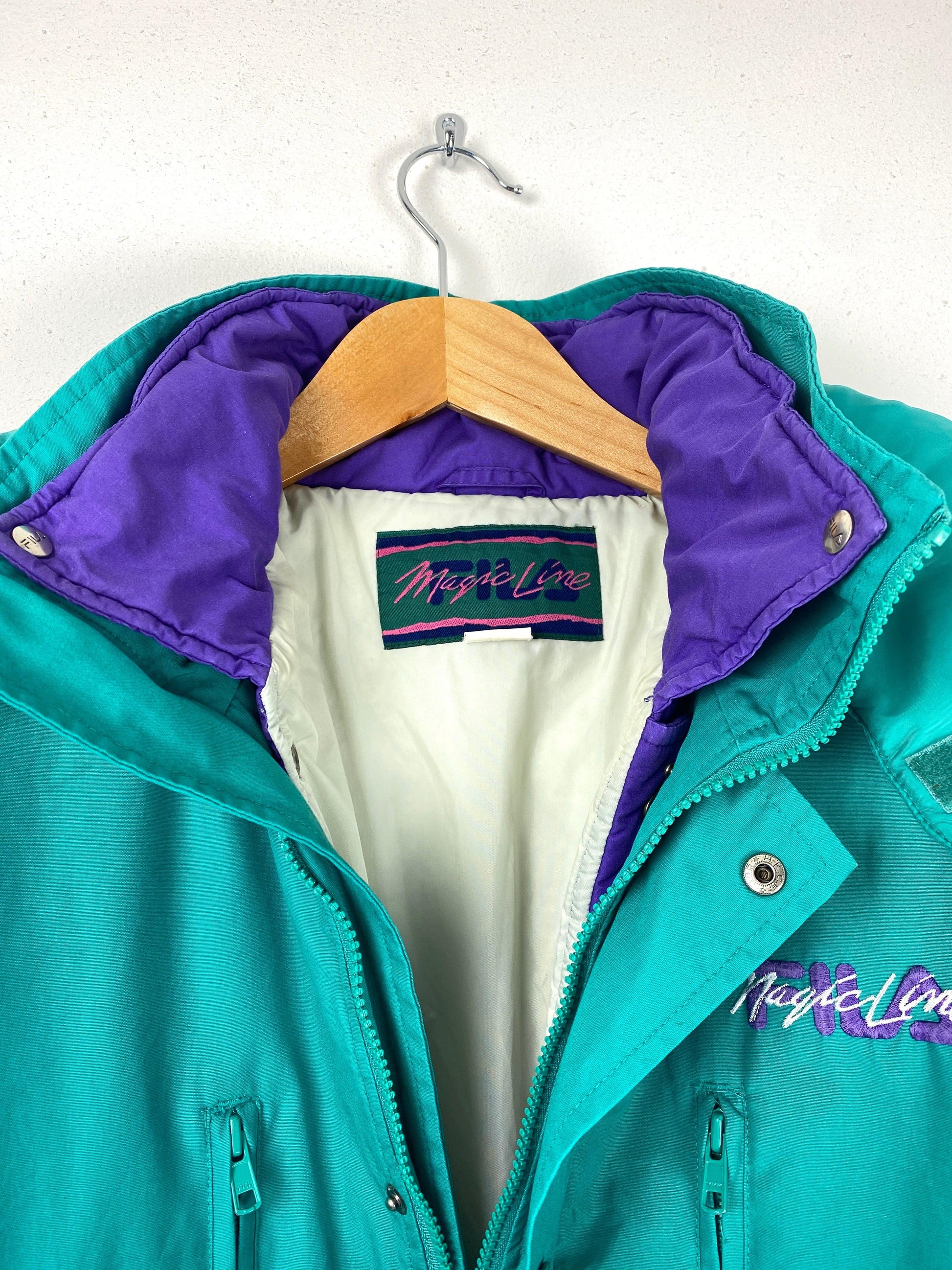 FILA Magic Line 90's winterjas aquagroen - vintageskipakkennl